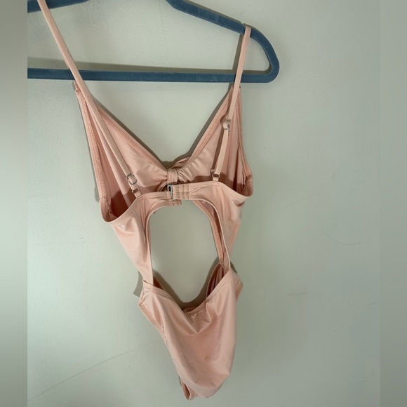 Dippin' Daisy's  Tie Front Cheeky Coverage One-Piece size small neutral - Picture 9 of 10